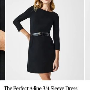 Spanx NWT shift dress 3/4 sleeve dress size M
